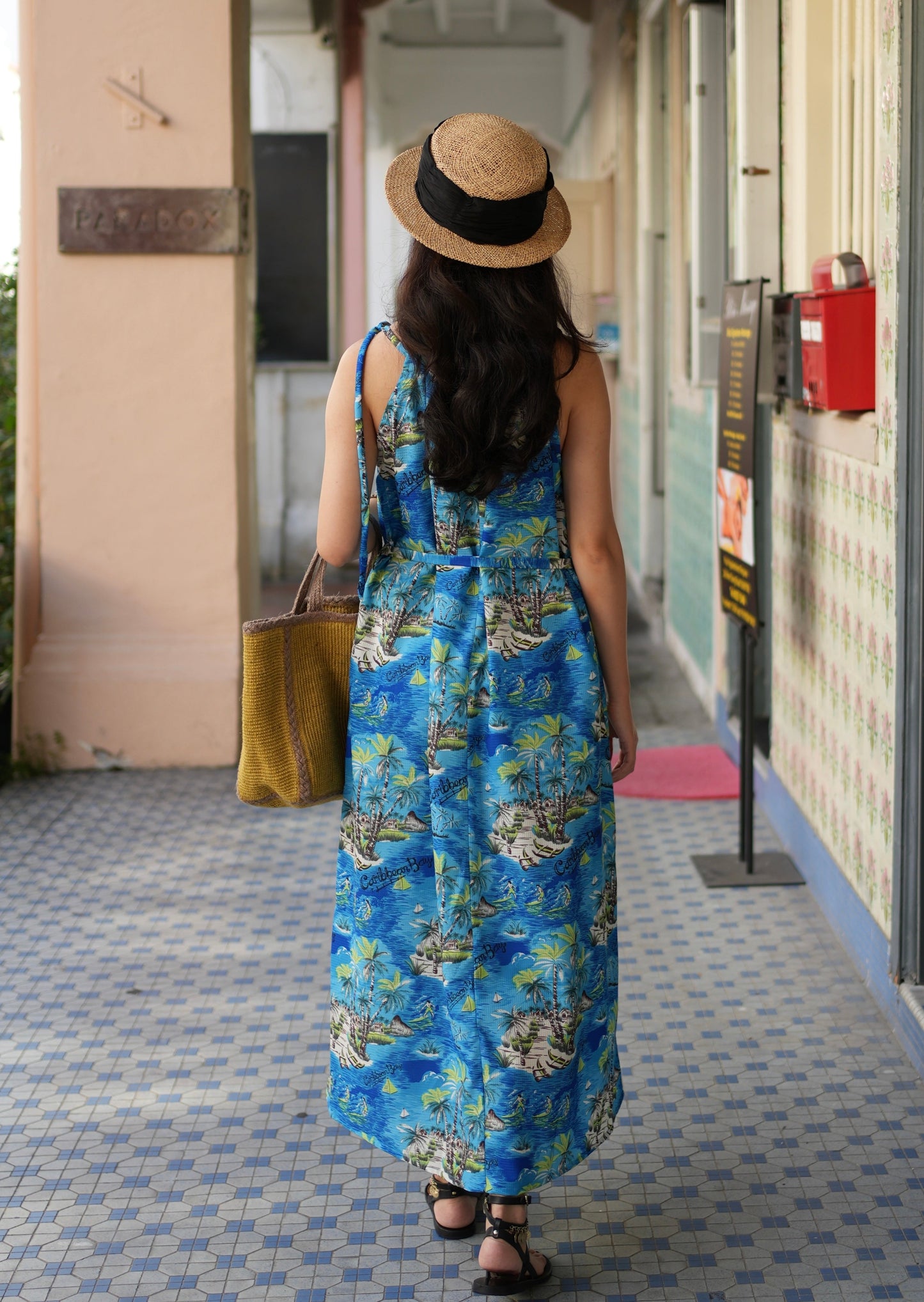 Dalis Dress - Caribbean Blue